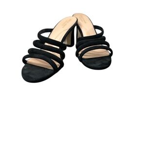 Cole Haan Black Strappy Heels Size 9